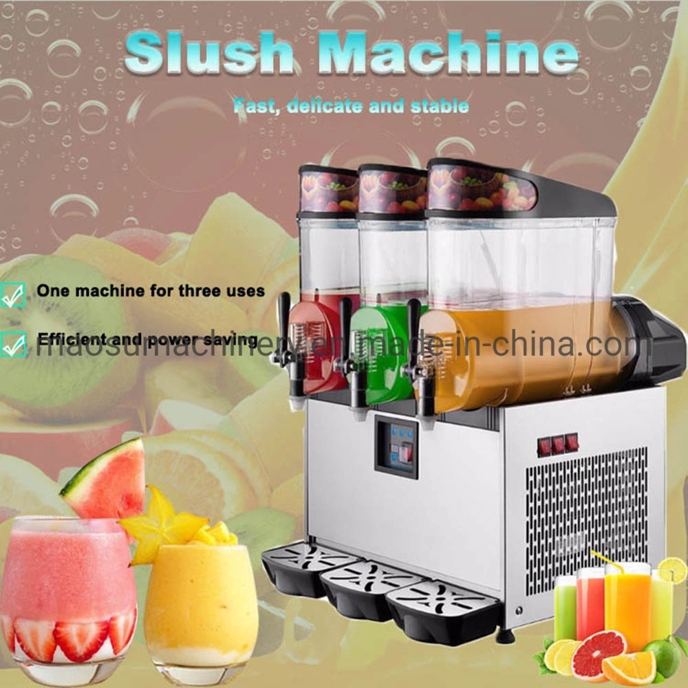 China Professional 1 /2 / 3 Barrel Industrial Commercial Ice Cream Snow Slush Maker Cold Drink Machine